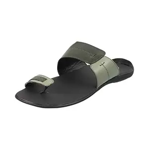 Metro Mens Synthetic Olive Slippers (Size (7 UK (41 EU))