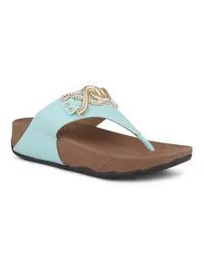Inc.5 Womens Sky Blue Casual Solid Round Toe Sandals