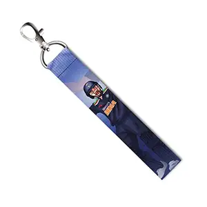 ISEE 360® Cricketer Rohith Sharma Lanyard Tag with Swivel Lobster for Gift Luggage Bags Backpack Laptop Bags L X H 5 X 0.8 INCH
