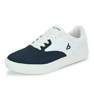 Bourge Men's Titlis15 Casual Shoes,White and Navy, 08