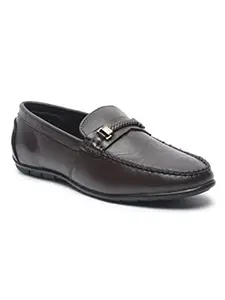 TEAKWOOD LEATHERS Men Brown Solid_Formal Loafer_Size 40
