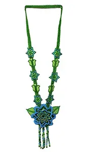 Glass Seed beaded Ukrainian Beaded Handmade Necklace Native American Long and Multicolour zig-zag Designer and Elegant Statement Non-Precious Beads jewelry for women S-01-SB-31