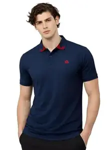 ADRO Polo Tshirt for Men | 100% Cotton Polo T Shirt | Regular Fit Half Sleeve Mens Polo Neck T-Shirt