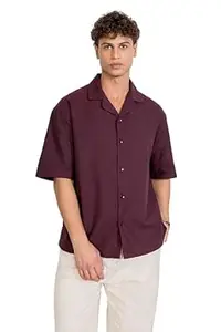 Aatman Men’s Half Sleeve | Casual | Box Fit | Cuban Collar Shirt