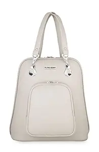 FLYING BERRY Women's Standard Backpack Cum Handbag (Grey) Free Size