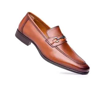 Pierre Cardin PC4023 Leather Formal Shoes for Men_Cognac_42