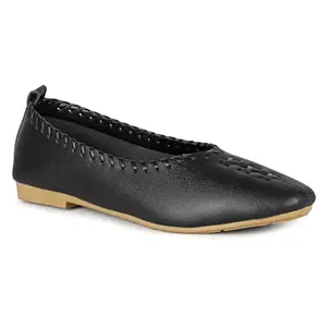 Saheb Latest Trendy Casual Bellies for Gril and Women (201 Black 7UK)