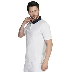 Vector X VTD-046-W (White) Men's Polo Neck T-Shirt (XXL)