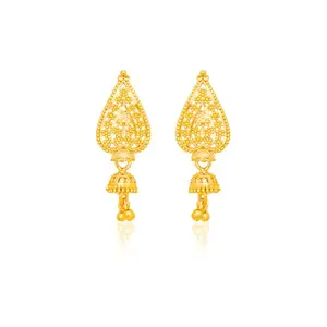 Luv Fashion Women's Traditional design and Micron Wedding Collection Plated Earring for Womens & Girls ERG2219