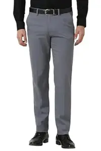 Peter England Men Regular Mid Rise Everyday Woven Formal Trouser