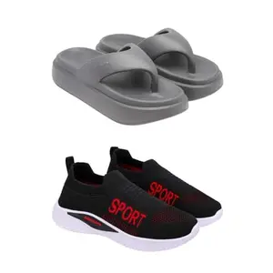 SPORTER Extra Soft Classic Casual wear with Ultra Soft Flexibility Technology Heels for Women's/Girl's(6110+7073) Multicolor