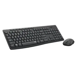MK295 Silent Wireless Mouse & Keyboard Combo with SilentTouch Technology, Full Numpad, Advanced Optical Tracking, Lag-Free Wireless, 90% Less Noise - Black
