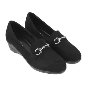 Lazera Loafers Shoes for Women Black