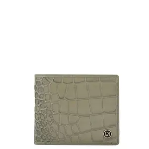 Da Milano Leather Wallet for Men with Multicard Slot - Grey (0659OL)