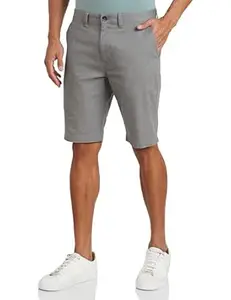 Amazon Brand - Symbol Men's Cotton Rich Stretchable Regular Fit Chino Shorts |Slant Pockets