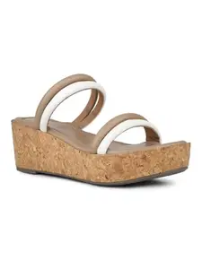 Inc.5 Womens Beige Casual Open toe Wedges Sandals