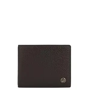 Da Milano RFID Protected Leather Wallet for Men with Card Slot - Brown