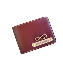 The Unique Gift Studio Personalized Men's Leather Wallet - Elevate Style with a Custom Touch - Color Brown