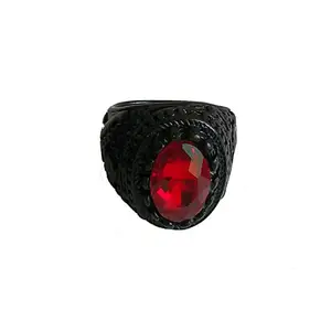 Salvus APP SOLUTIONS Unisex Hand Crafted Metal Ring With Big Stone Accessory For Men & Women (Standard_Assorted color)