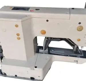 ALFAIZ Single-thread Chainstitch Button Sewing Machine for Home Use, White (HIKARI)