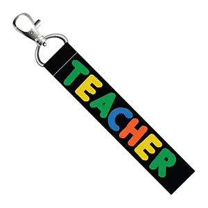 ISEE 360® Teacher Color Lanyard Tag with Swivel Lobster for Gift Luggage Bags Backpack Laptop Bags L X H 5 X 0.8 INCH