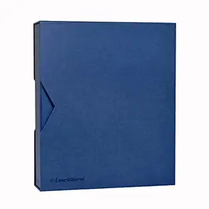MW MINTAGE WORLD Lighthouse Grande PUR A4 Ringbinder with Slipcase - Blue | 335 x 285 x 64 mm