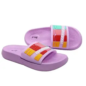Unisex Casual Clogs, EVA Material, Water Resistant, Peach Colour with Warrior Design, 2.5 cm Heel (Lavender, UK Footwear Size System, Adult, Women, Numeric, Medium, 5)