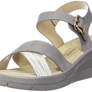 Bata womens CORNELIA Grey Heeled Sandal - 6 UK (6612079)