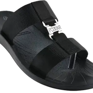 Men’s Comfortable Synthetic Leather Sandals – Casual & Stylish Open Toe Slippers | Fashion Thong Chappal | Toe Ring Poddar Style Sandals