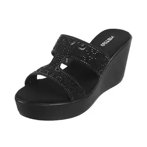 Metro Women Black Party Synthetic Sandals Uk/5 Eu/38 (35-45)