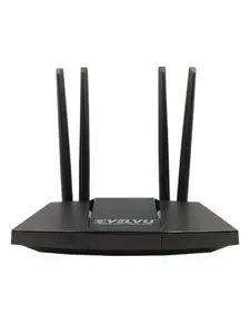Velvu Wireless Router 4G Mobile Sim Based Router with Four Antenna, 2 LAN/Wan Ports, Output 4G/2.4Ghz, Plug and Play, Ideal for NVR, DVR, WiFi Camera,All 4G Sim Card Support