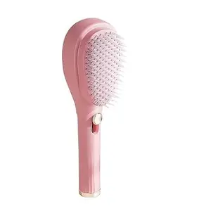 olerthf Anti-Static Massage Comb with Self-Cleaning 2 in 1 Comb| Telescopic Self Cleaning Brush| One-Click Cleaning Hair Comb | Big Size Self Cleaning Hairbrush| Women Hair Styling Tool (pack of 1)