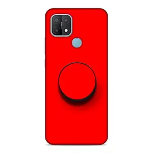 Screaming Ranngers Designer Printed Hard Matt Finish Mobile Case Back Cover with Mobile Holder for Oppo A15 / A15S (Red/Pattern/Colour)