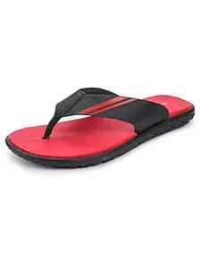 ABROS Men's AWFG3038 Wookee Slipper -Black/Red-6UK