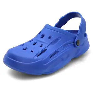 SVAAR Men's Premium Comfortable Clogs || Effortless All-Day Ease with Supportive Back Strap Sandals for Men Royal Blue