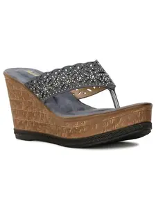 Bata Womens Slipper Sarayu Thong In Blue