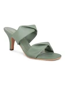 INC.5 Women Green Solid Stiletto Heels