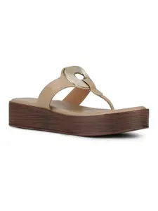 Inc.5 Womens Tan Casual Solid Round Toe Sandals