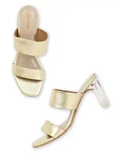 ROCIA By Regal Gold Women Acrylic Heel Stilettos
