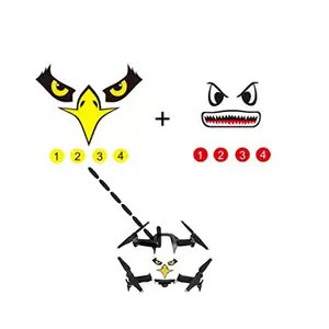 GetZget® Stickers Bird Attack Prevention for DJI Mavic Mini/Mini 2/ Mavic 2 pro/Mini 3 Pro/Mavic Air 2s, Mobile Phone, Laptop 3M Decal Skin Stickers(1 Pair) (Design 2)