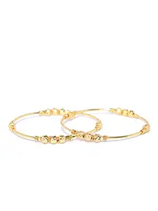 Priyaasi Golden Traditional Gold Plated Bangle Set For Women and Girls