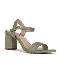 Bata Womens Woody Sandal Heels, (7617035), 4 Olive