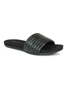 Inc.5 Women's Slide Platform Shoes 101171 Black