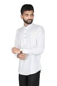 Short Kurta (Omkar_Shirt_183 L) White