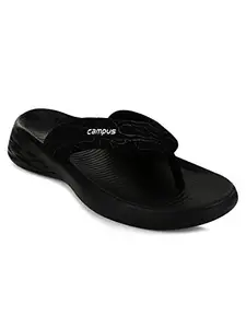 Campus Men's GC-SL-01 BLK/WHT Outdoor Flip Flop Slipper 9-UK