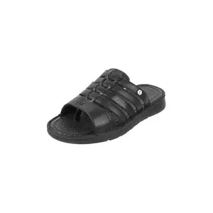 Mochi Men's Black Casual Comfortable Slippers UK/11 EU/45 (16-1014)