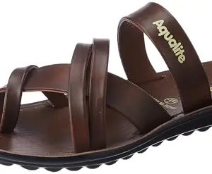 Aqualite Men PG-668 Sandal, Black/Tan, 10 UK/India