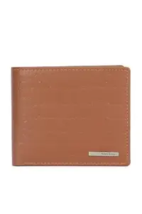 Allen Solly Men Brown Textured Leather Wallet