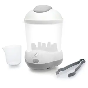 R for Rabbit i Bot Sterilizer with Dryer 2-in-1 Sterilizer Turns Dryer Electric Baby Milk Bottles Water Heater (White)