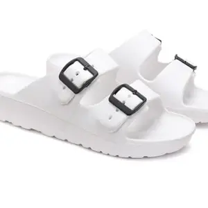 DRACKFOOT- Lightweight & Comfortable Slippers for Men|Flip-Flop for Men| Stylish Slipper Chappal for Men(White)